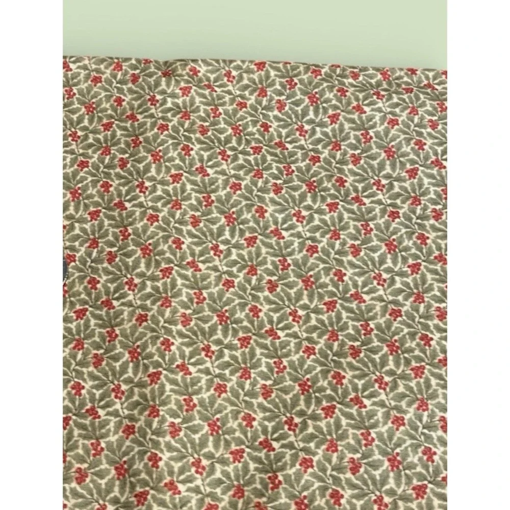 Fabric Quilt Craft Cotton‎ Peace On Earth Moda Pattern 3925 Green Leaves Berries